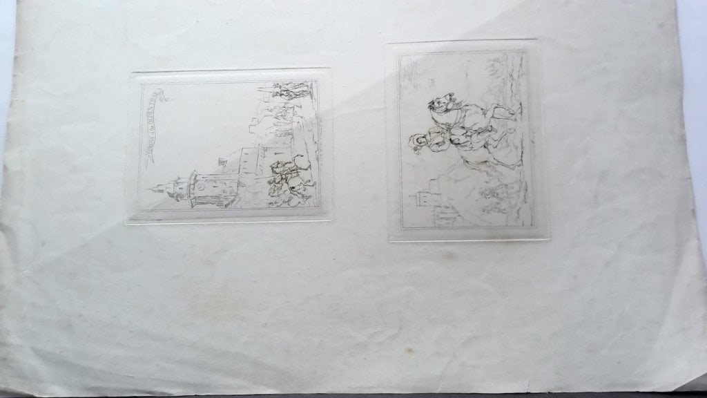 Vtg Visions Of The Old Time Etchings 1822 (1 of 4)