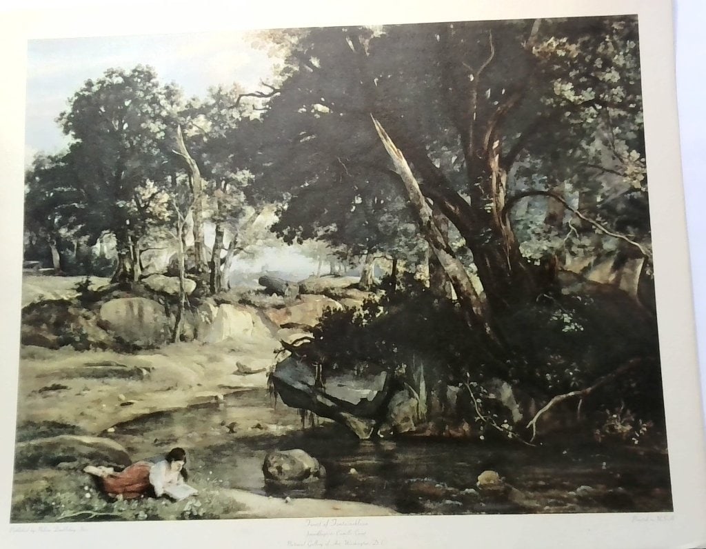 Vtg Corot Forest Of Fontainebleau Print (1 of 4)