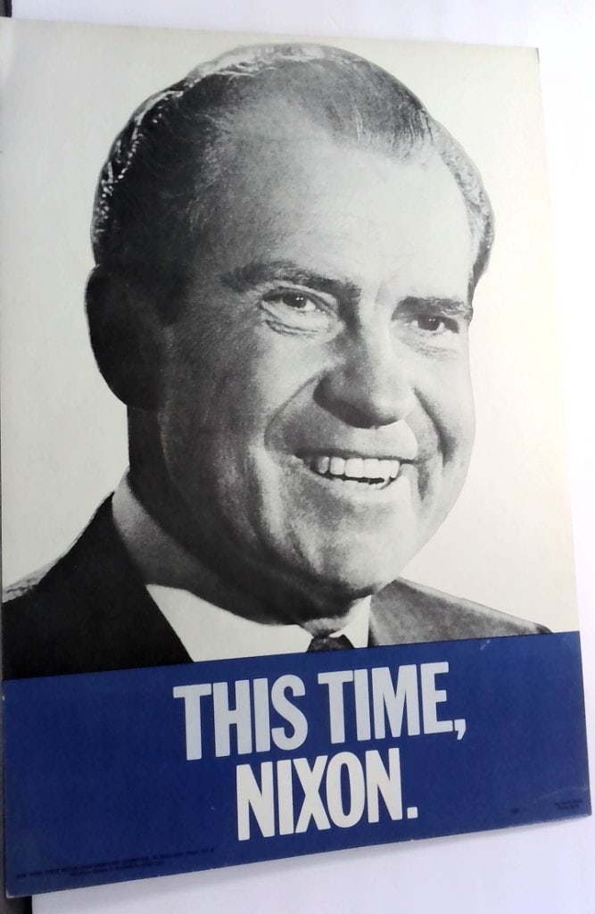 Vtg This Time Nixon Political Poster (1 of 5)