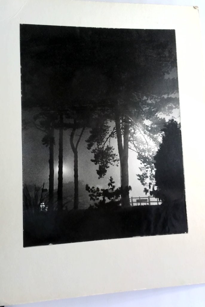Vtg Fog At Night B&W Photograph (1 of 2)