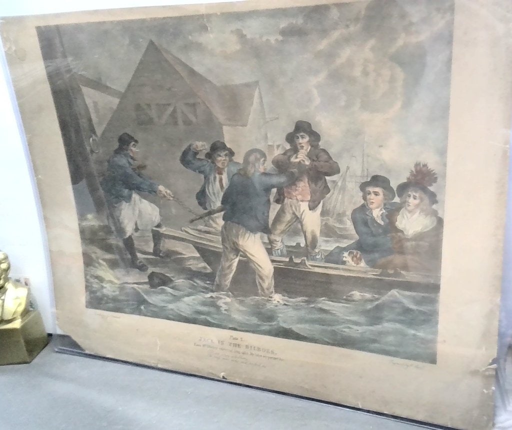 Vtg Jack In The Bilboes Engraving After Morland (1 of 7)