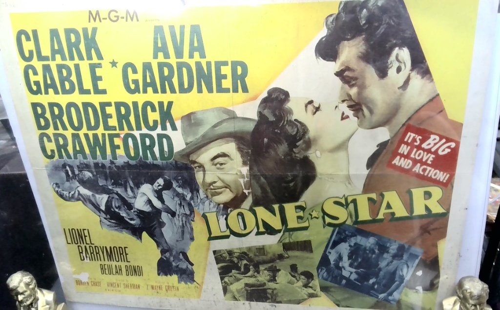 Vtg Lone Star 1951 Movie Poster (1 of 5)