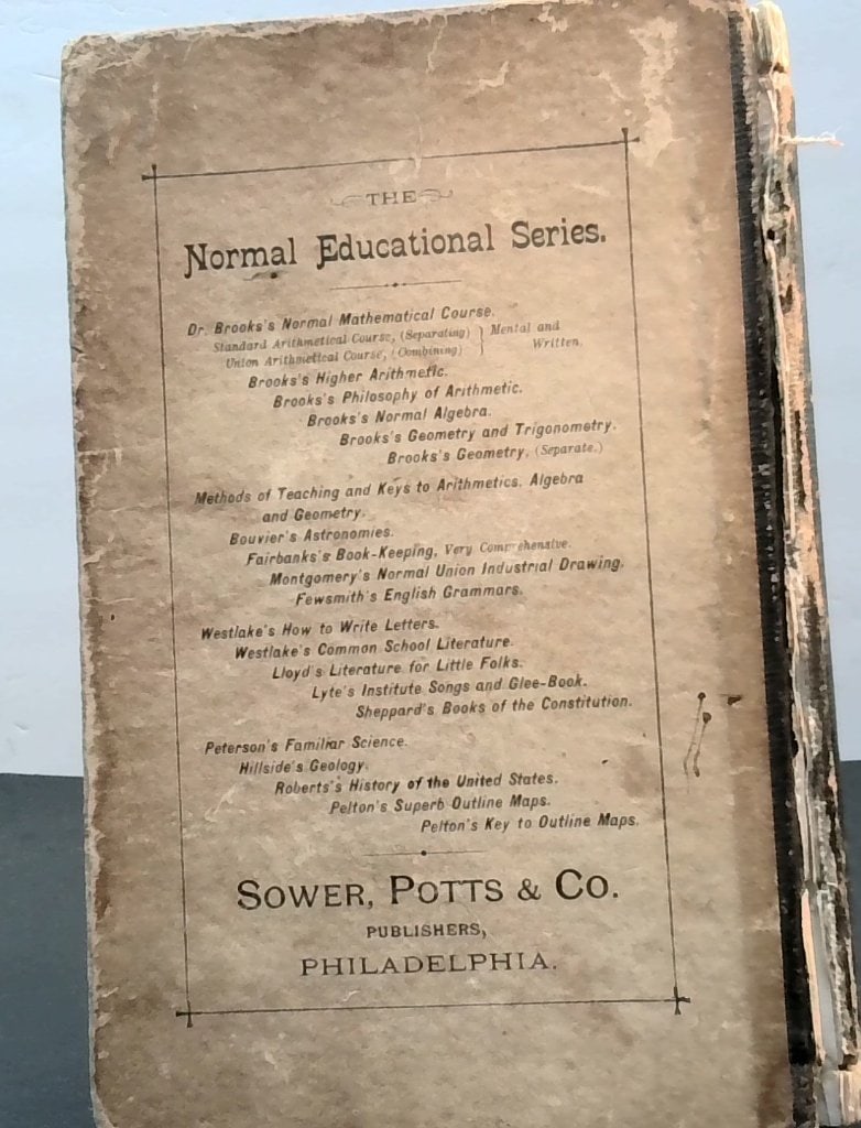 Vtg The Normal Union Arithmetic 1877 - 2