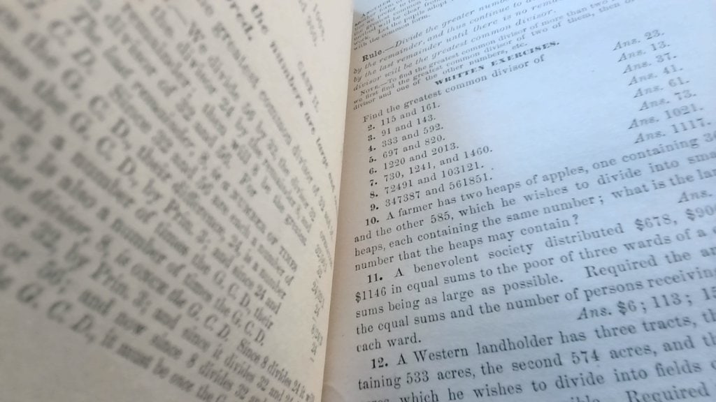 Vtg The Normal Union Arithmetic 1877 - 6
