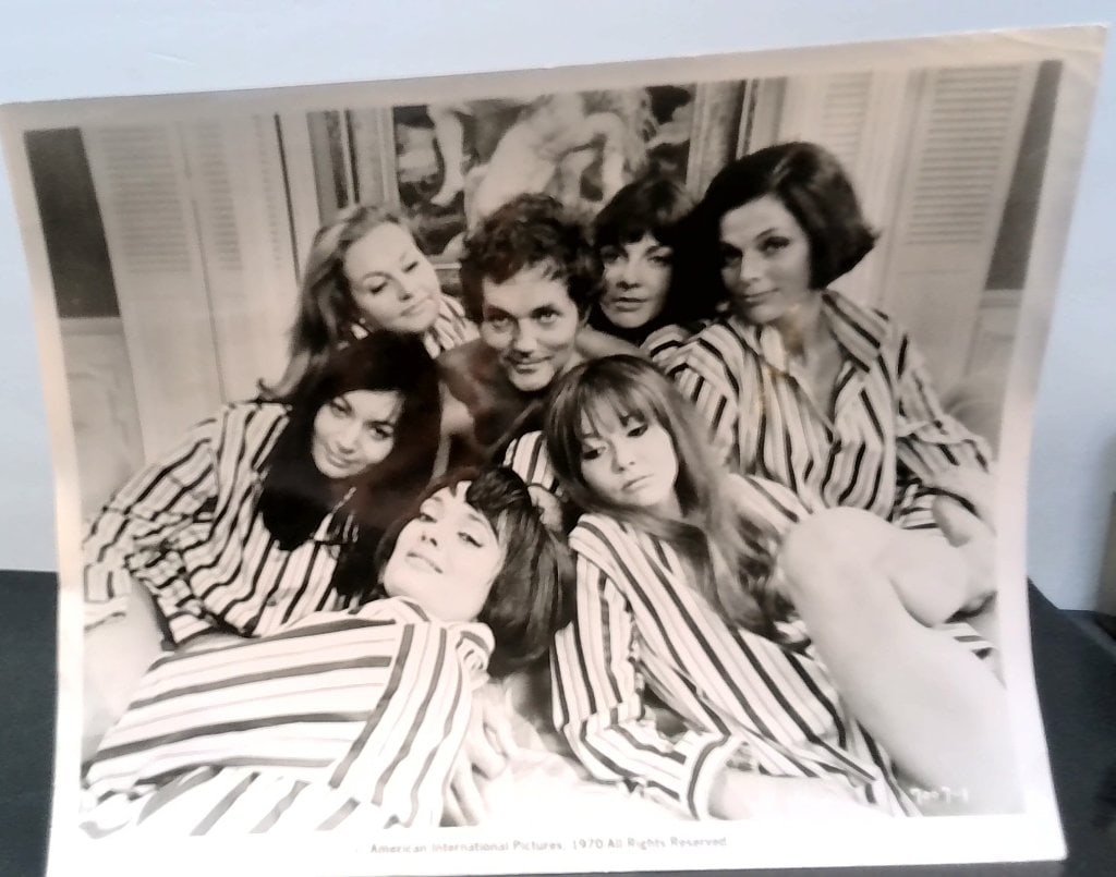 Vtg 24 Hour Lover Publicity Photo 1970: Vtg B&W Publicity Photograph, 24 Hour Lover, American International Pictures, 1970, Incl Original Press Release Tag.