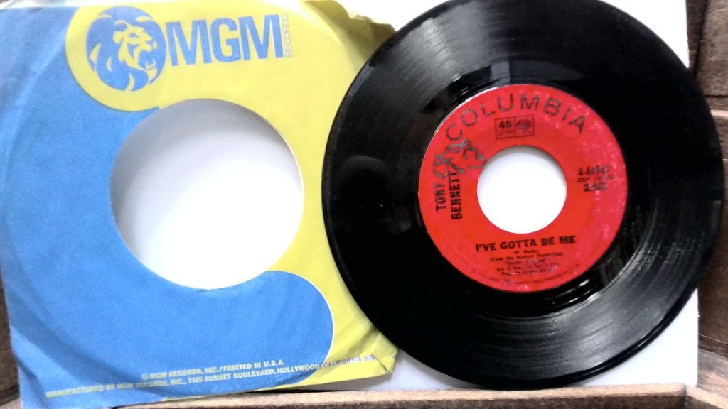 Tony Bennett I've Gotta Be Me 45 RPM Record (1 of 2)