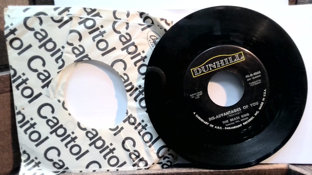 The Brass Ring The Dating Game Vinyl Record: The Brass Ring, The Dating Game, Vinyl Record Album, Dunhill, 45-D-4065, Vtg.