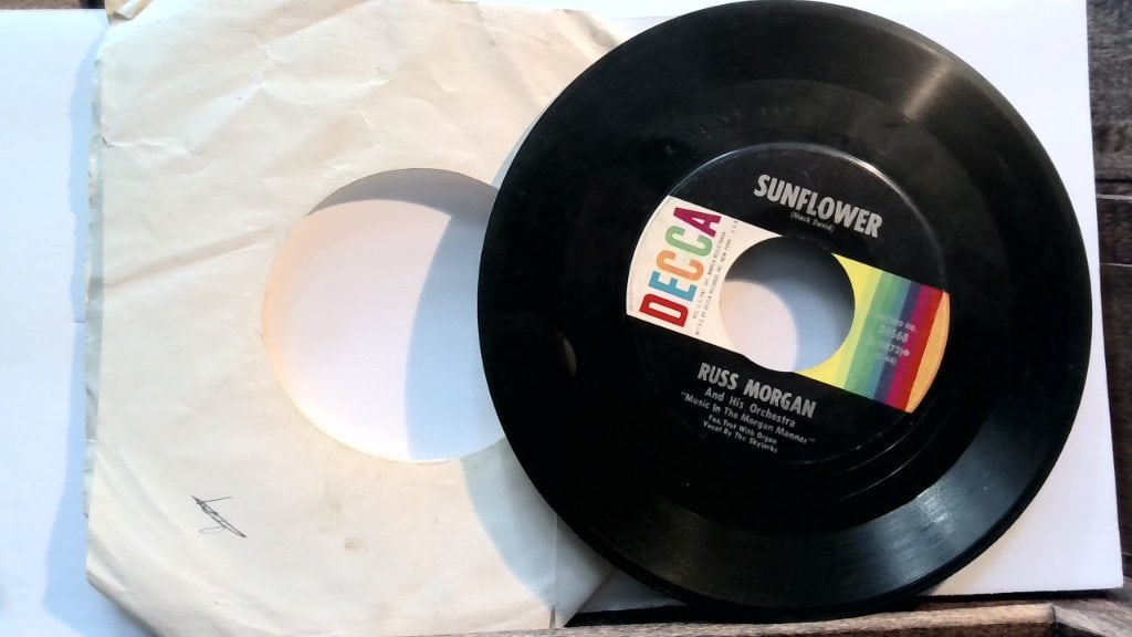 Russ Morgan Sunflower 45 RPM Single (1 of 1)