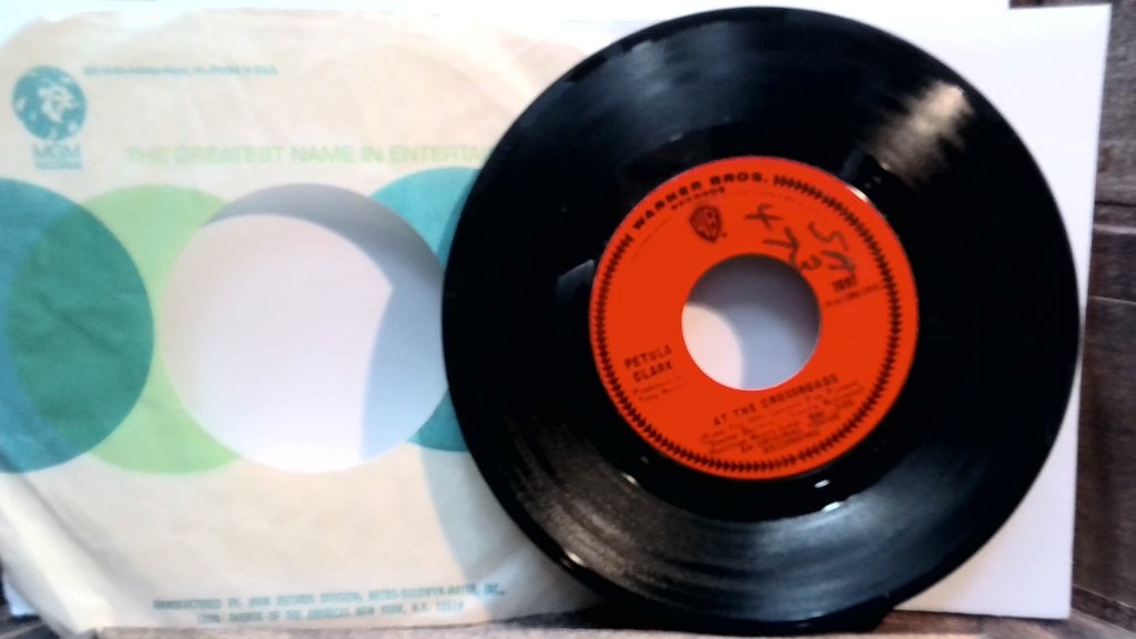 Petula Clark Vinyl Record: Petula Clark, At The Crossroads / The Other Man's Grass Is Always Greener, Vinyl Record Album, Warner Bros, 1997, Vtg.