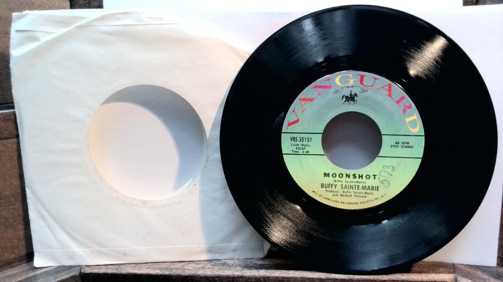 Buffy Sainte-Marie Moonshot 45 RPM Record (1 of 1)
