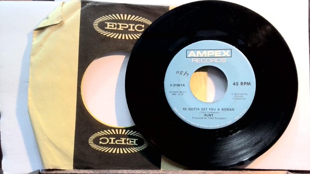 Runt Vinyl Record Album X-31001: Runt, We Gotta Get You A Woman / Baby Let's Swing, Vinyl Record Album, Ampex Records, X-31001, Vtg.