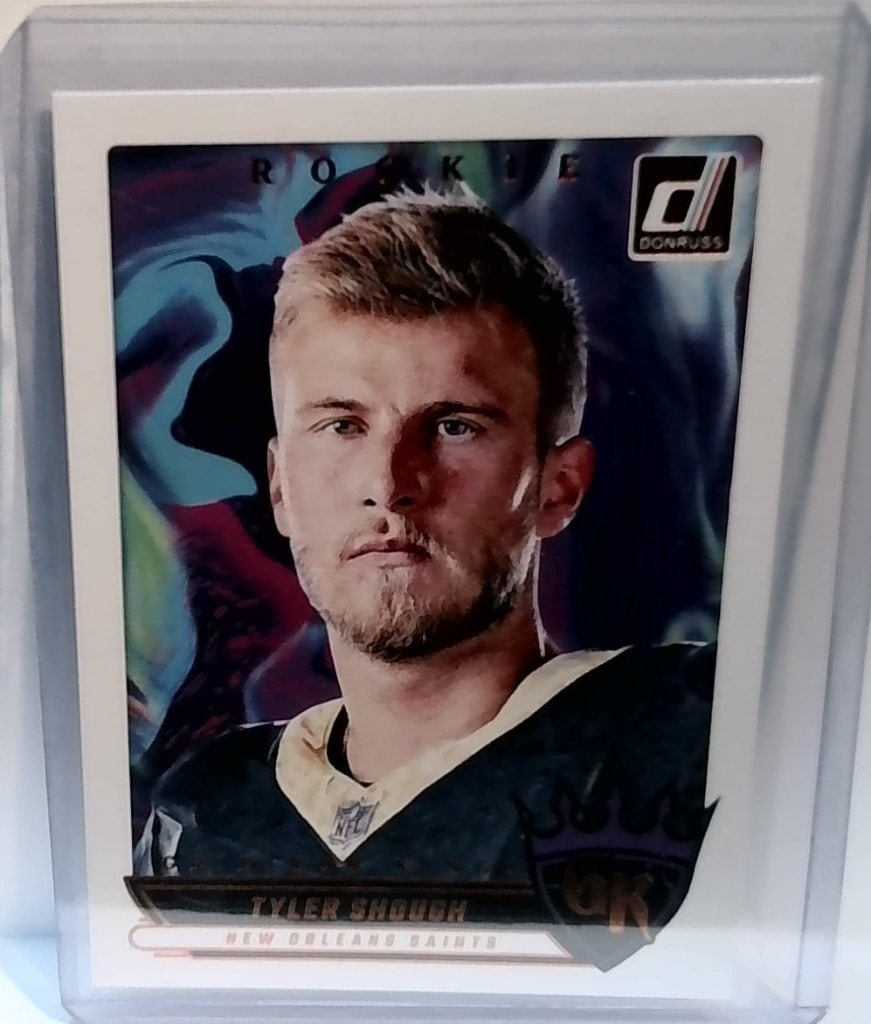 Tyler Shough 2025 Panini Donruss Card: Tyler Shough, New Orleans Saints, Panini Donruss Gridiron Kings, 2025, Football Trading Card.