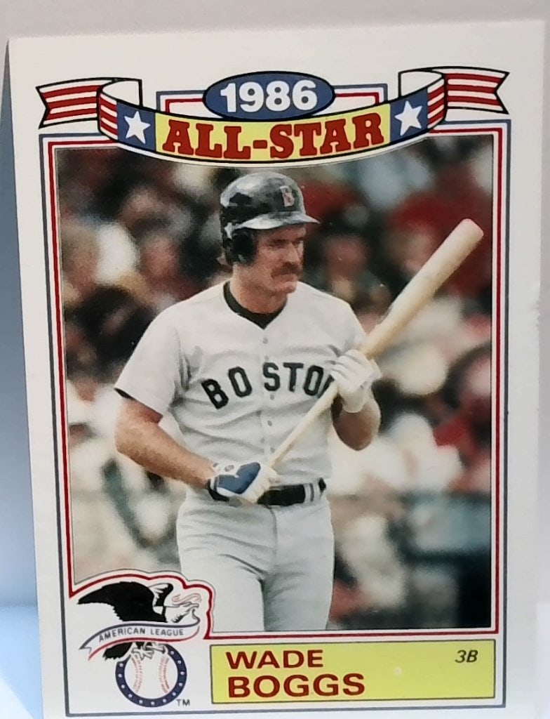 Wade Boggs 1986 All-Star Topps Card (1 of 2)