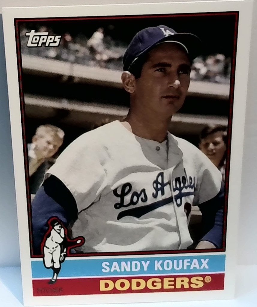 Vtg Topps Sandy Koufax Baseball Card (1 of 2)