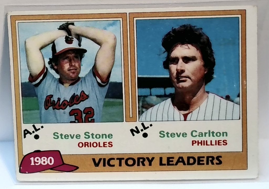 Vtg 1980 Topps Victory Leaders Card (1 of 2)
