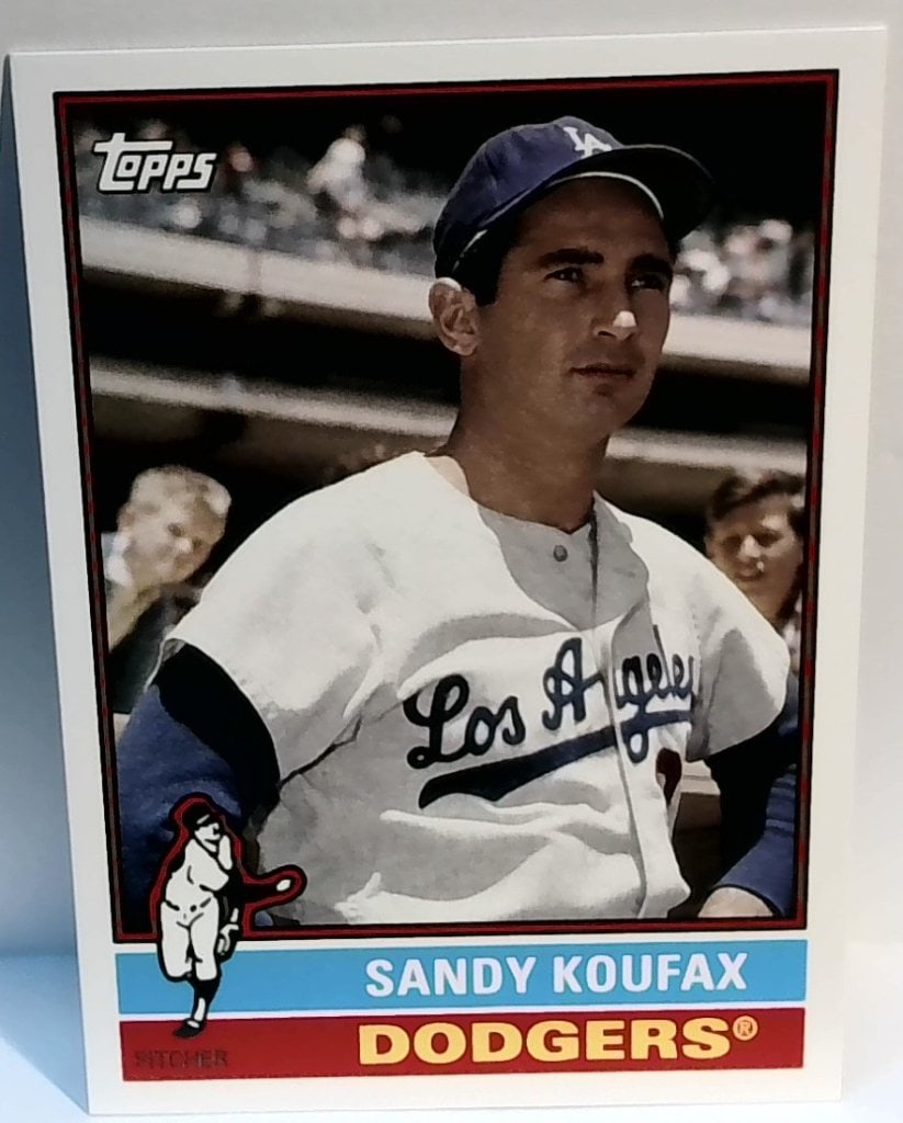 Vtg Sandy Koufax Topps Card 150: Vtg Sandy Koufax Los Angeles Dodgers Topps Trading Card, No 150, Career Stats Back.