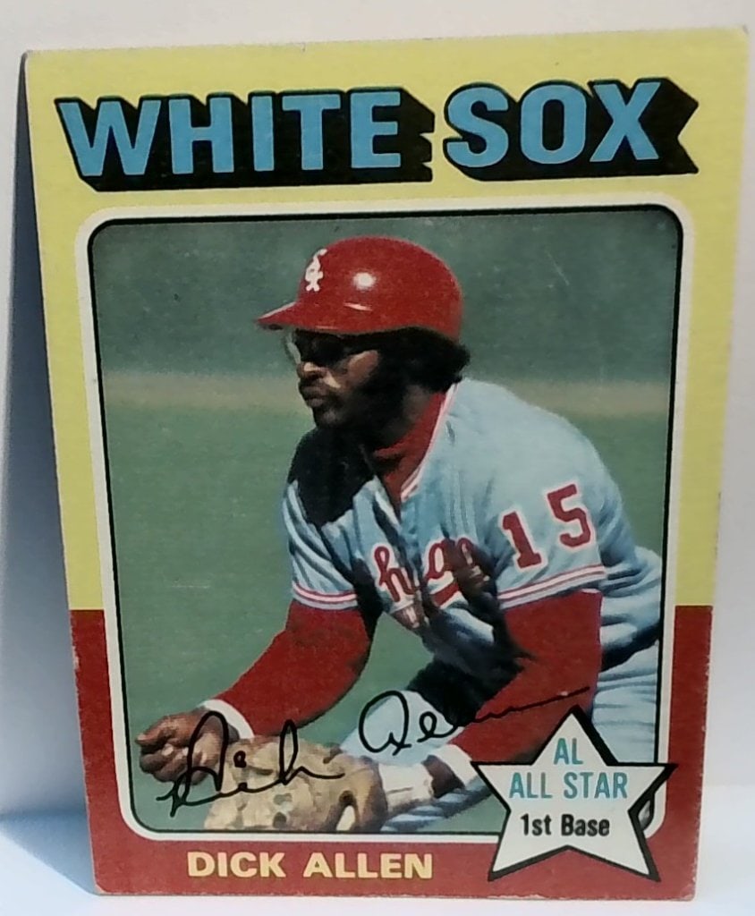 Vtg 1975 Topps Dick Allen Baseball Card: Vtg 1975 Topps Dick Allen Baseball Card, No 400, White Sox, AL All Star, Major League Batting Record, Printed In USA.