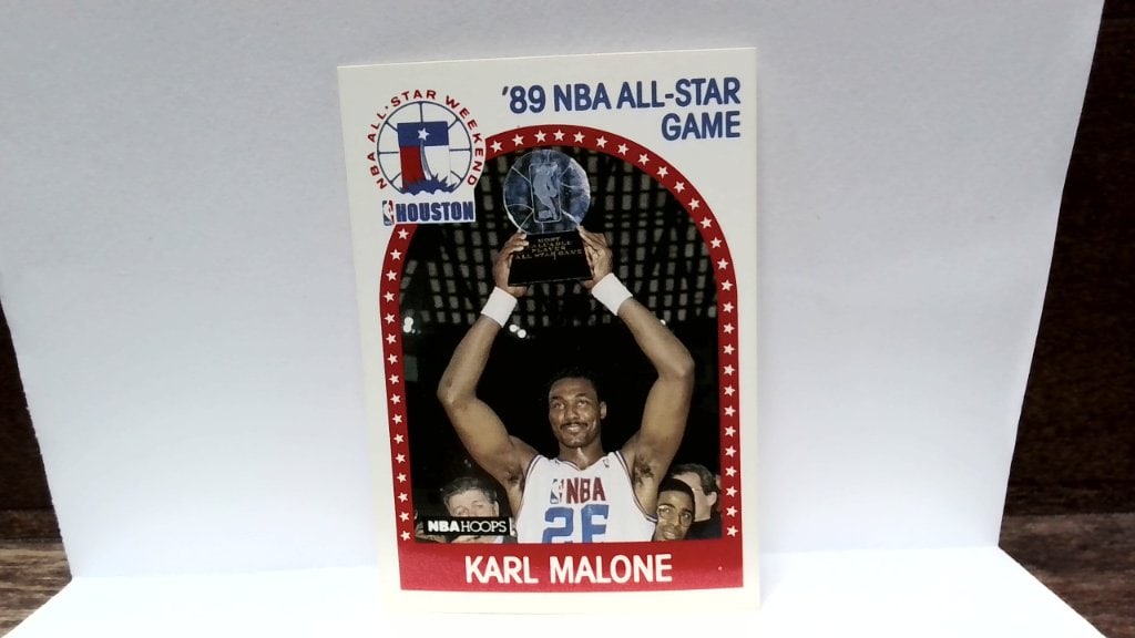1989 NBA Hoops Karl Malone All-Star Card (1 of 2)