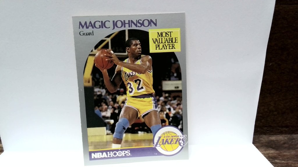 Vtg 1990 Magic Johnson NBA Hoops Card No 157: Vtg 1990 Magic Johnson, Los Angeles Lakers, NBA Hoops, Basketball Card, No 157.