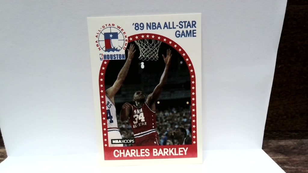 Vtg 1989 Charles Barkley NBA Hoops Card No 96 (1 of 2)