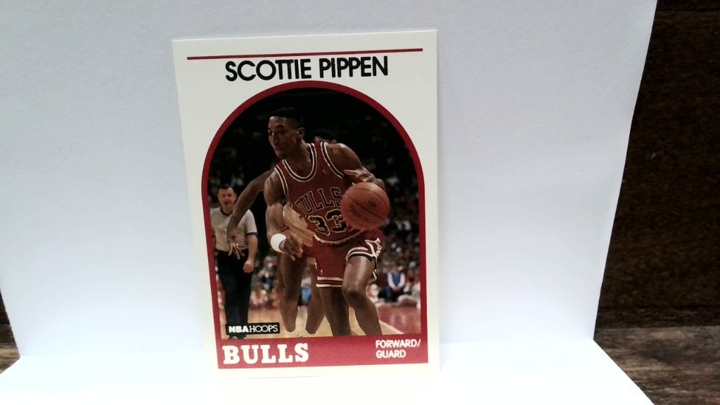 Vtg 1989 Scottie Pippen NBA Hoops Card: Vtg 1989 Scottie Pippen Chicago Bulls NBA Hoops Basketball Card, No 244.