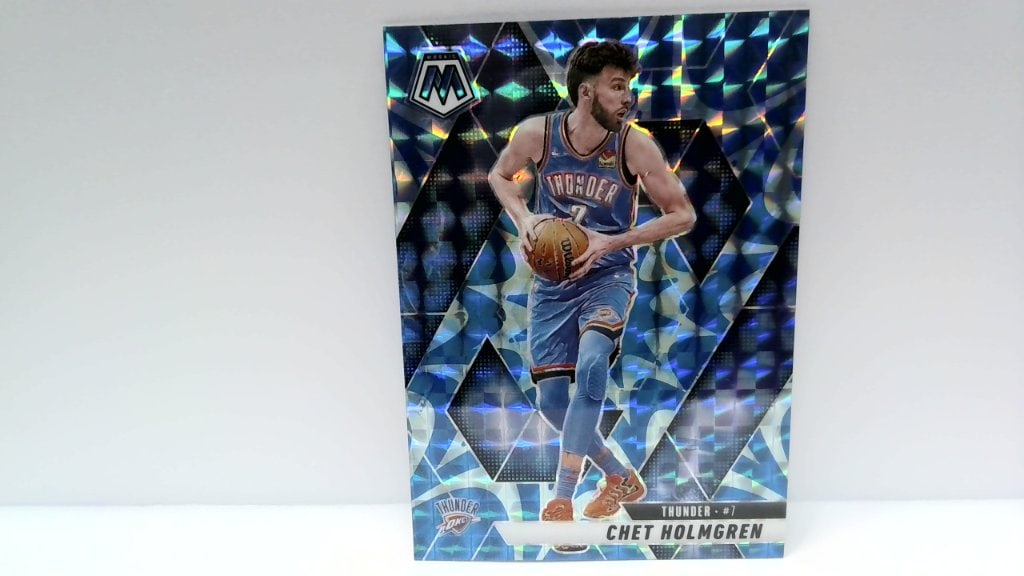 2024 Panini Mosaic Chet Holmgren: Vtg 2024 Chet Holmgren, Oklahoma City Thunder, Panini Mosaic, No 63.