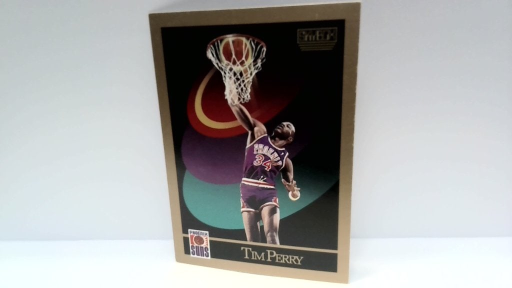 Vtg 1990 SkyBox Tim Perry Basketball Card: Vtg 1990 SkyBox Tim Perry Phoenix Suns Basketball Card, No 228.