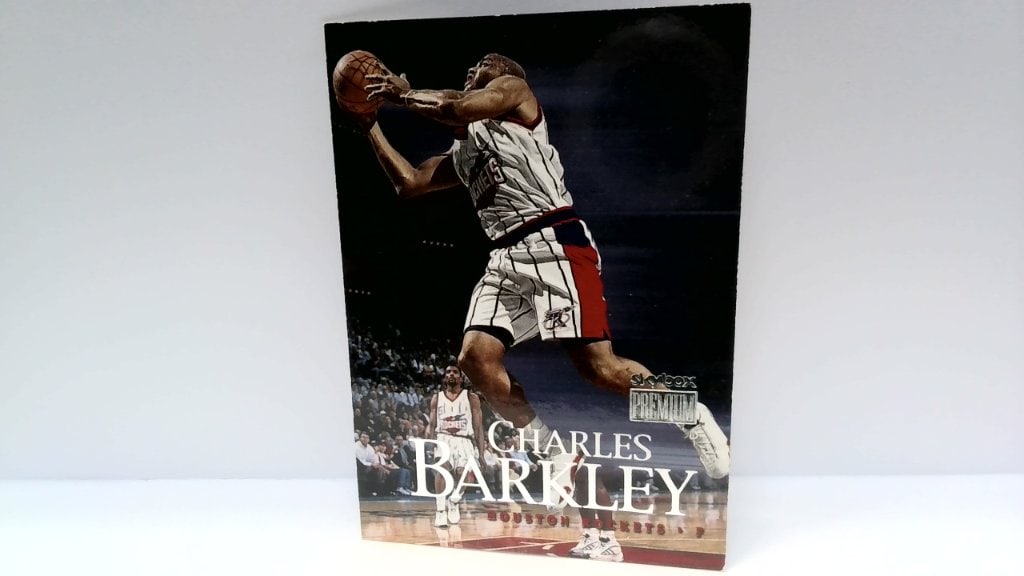 Vtg SkyBox Premium Charles Barkley Card: Vtg 1990s SkyBox Premium Charles Barkley Houston Rockets Basketball Card.