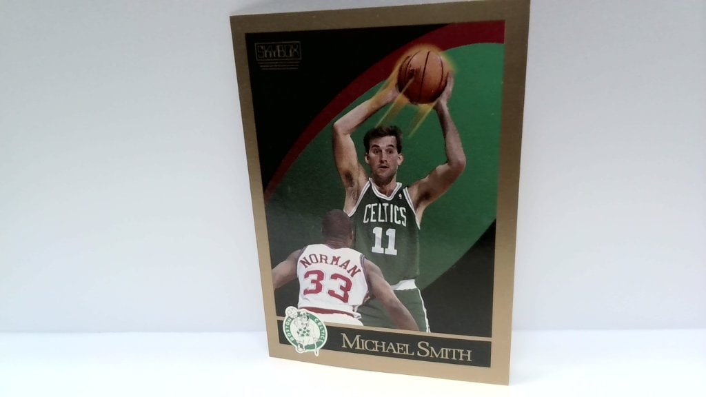 Vtg 1990 SkyBox Michael Smith Basketball Card: Vtg 1990 SkyBox Michael Smith Boston Celtics Basketball Card, No 24.