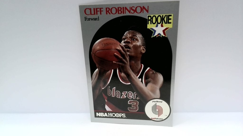 Vtg 1990 Cliff Robinson NBA Hoops Rookie Card (1 of 2)