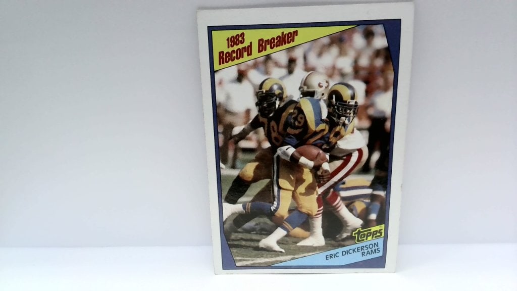 Vtg 1984 Topps Eric Dickerson Football Card (1 of 2)