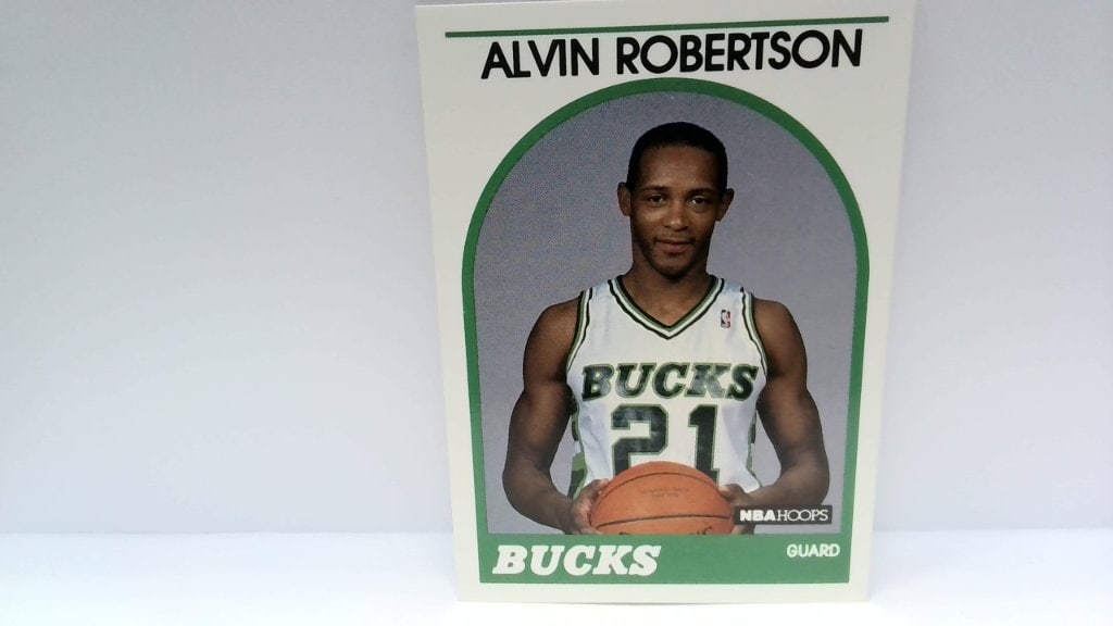 Vtg 1989 Alvin Robertson NBA Hoops Card No 350 (1 of 2)