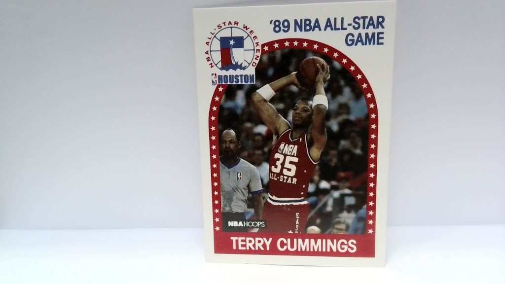 Vtg 1989 Terry Cummings NBA Hoops Card 256 (1 of 2)
