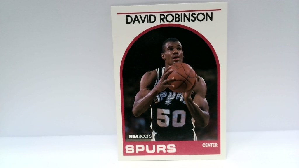 Vtg 1989 David Robinson NBA Hoops Card 310 (1 of 2)