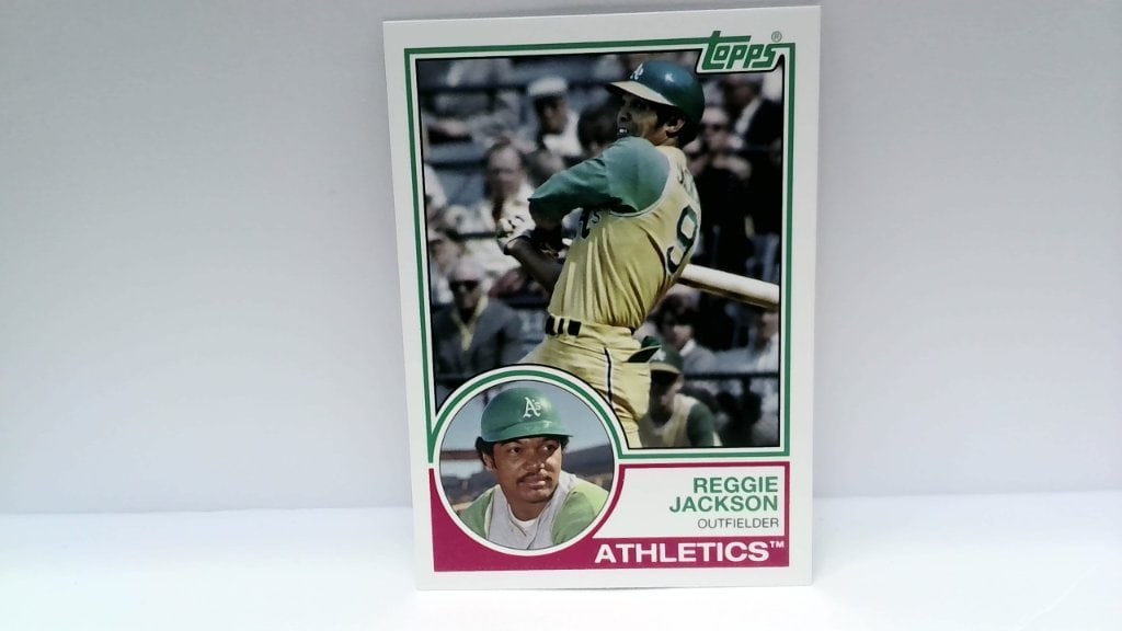 Vtg 1981 Topps Reggie Jackson Baseball Card (1 of 2)