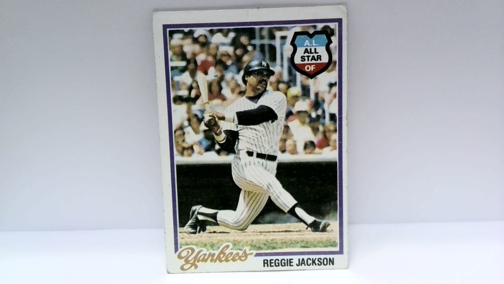 Vtg 1978 Topps Reggie Jackson Baseball Card (1 of 2)
