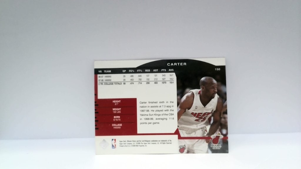 2000 Upper Deck Ultimate Victory Anthony Carter - 2
