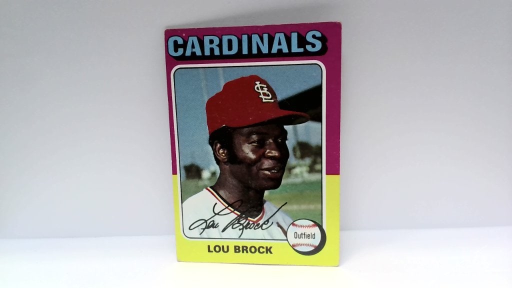 Vtg 1975 Topps Lou Brock Baseball Card No 540 (1 of 2)