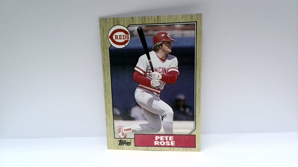 Vtg 1987 Pete Rose Topps Card (1 of 2)