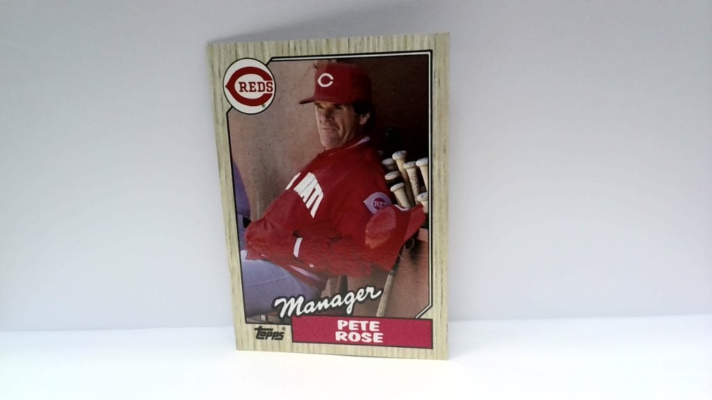 Vtg 1987 Topps Pete Rose Card No 393 (1 of 2)