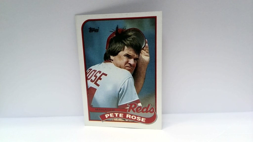 Vtg 1989 Topps Pete Rose Card No 505 (1 of 2)