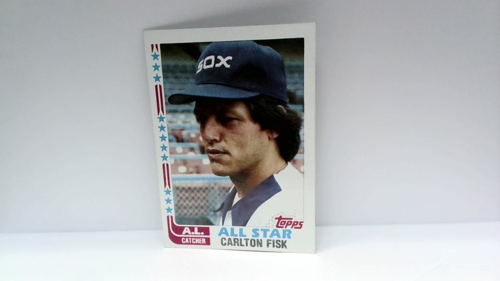 Vtg 1982 Topps Carlton Fisk Card (1 of 2)