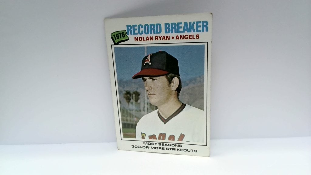 Vtg 1977 Topps Nolan Ryan Baseball Card (1 of 2)