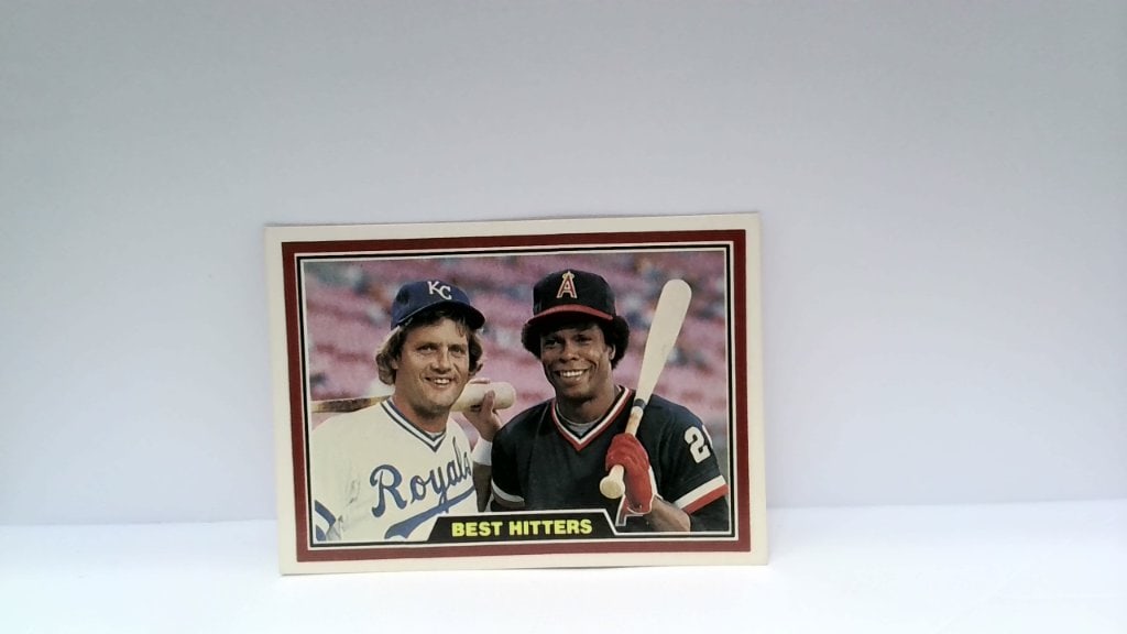 Vtg 1981 Topps George Brett Rod Carew Card (1 of 2)
