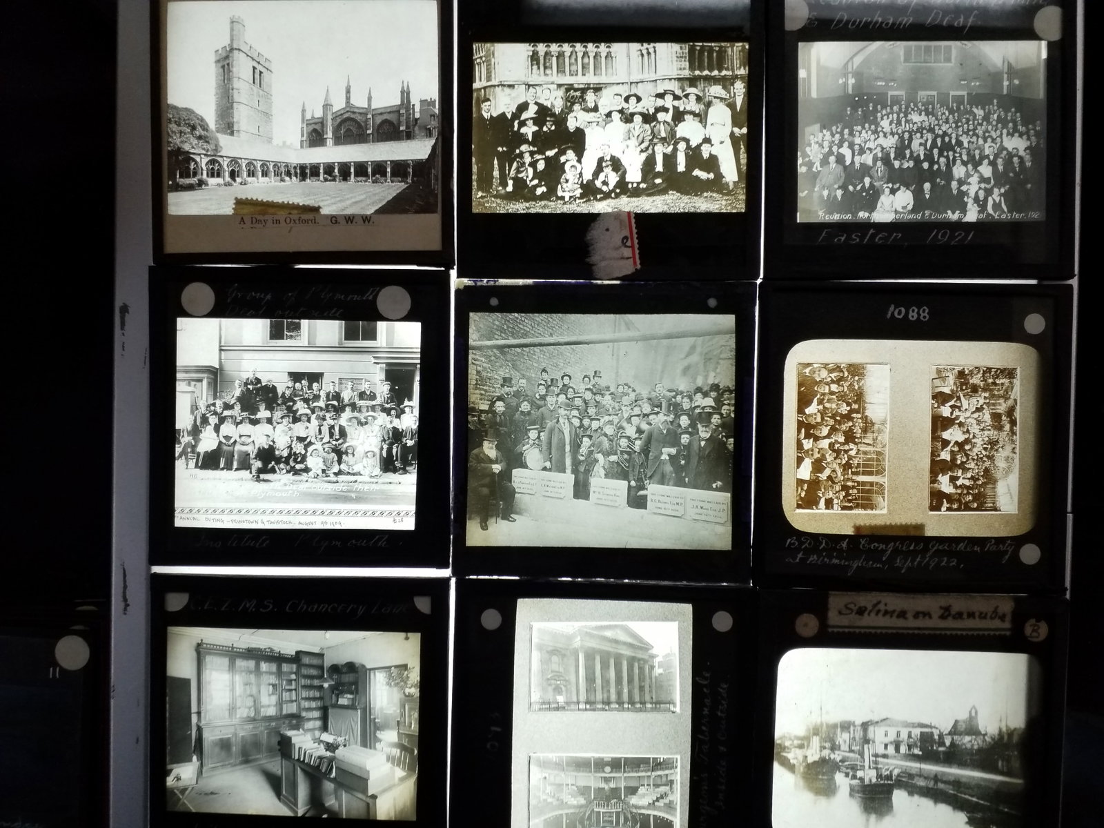 1870s An Exquisite Collection of 9 Magic Lantern Slides Holy Lands Westerners Fashion crypts etc (1 of 4)