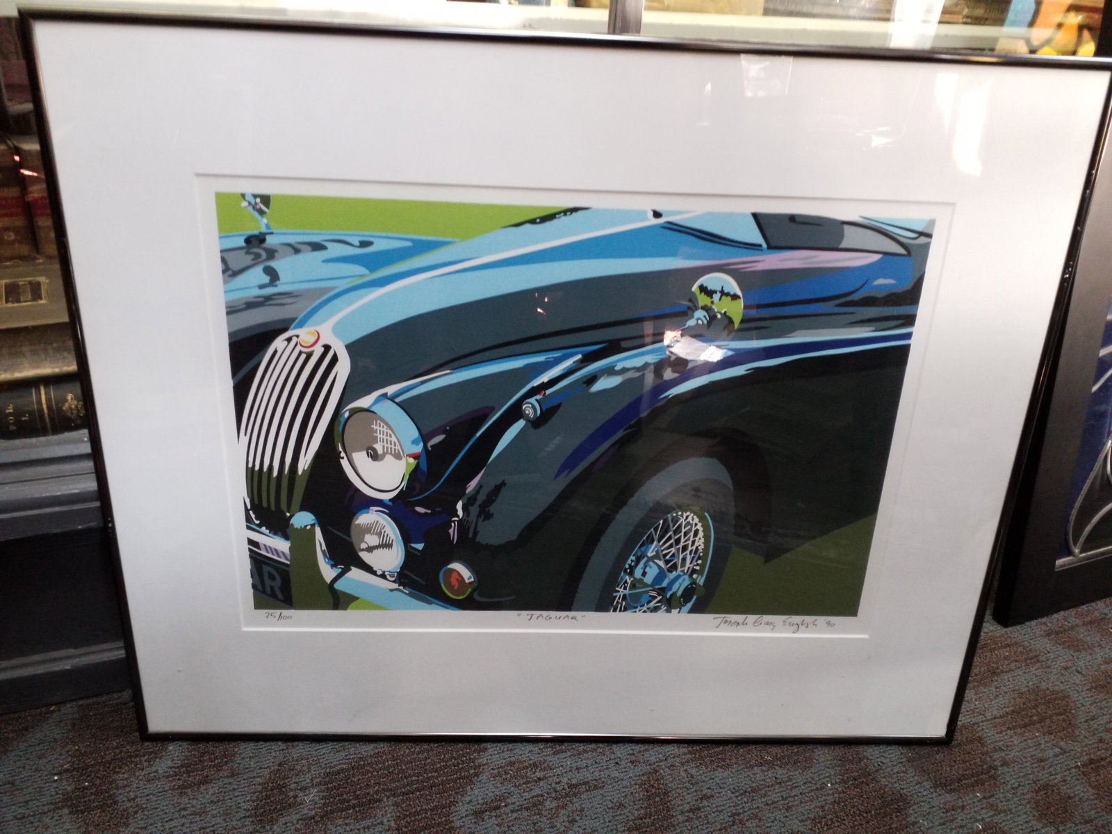 "Jaguar" Hand Signed by Artist Joseph Craig English Superbly Framed Original Art hand numbered (1 of 7)