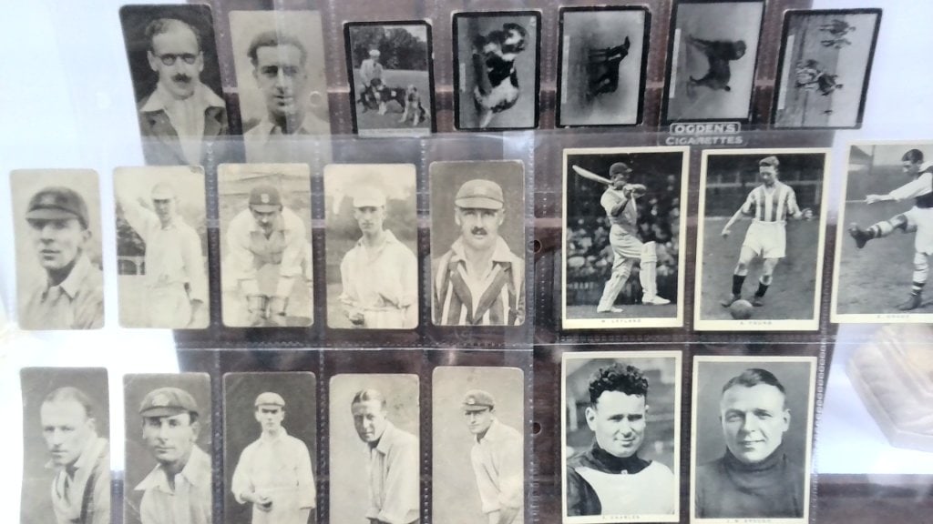 Vtg Ogden's Tab Cigarettes Cards: Vtg Ogden's Tab Cigarettes, General Interest Series, Black & White Portraits, Sports & Animals, In Plastic Sleeves.