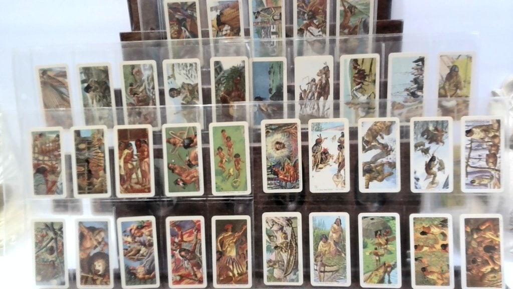 Vtg Brooke Bond Indians Of Canada Trading Cards: Vtg Brooke Bond Foods Red Rose Tea Indians Of Canada Series 17 Trading Cards, Set Of 48, In Protective Plastic Binder Pages.