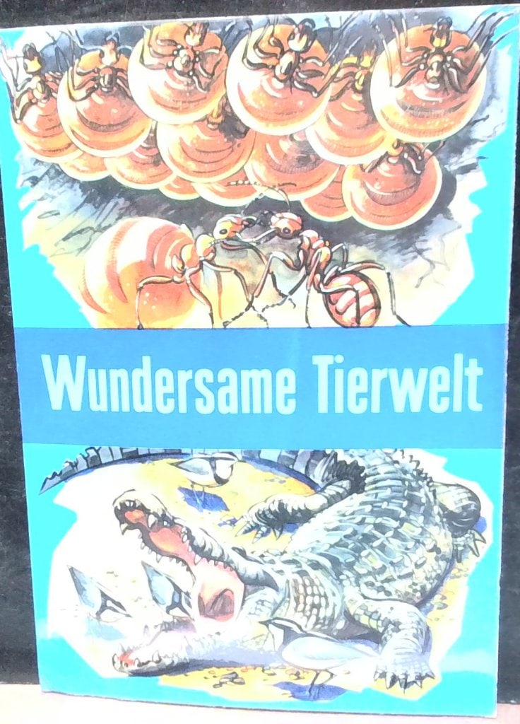 Vtg Wundersame Tierwelt Serie 19 Album: Vtg Wundersame Tierwelt Serie 19, Kollnflocken Werke, 48 Bilder, German Animal Kingdom Educational Album, Illustrated Wildlife Cards, Complete Set.