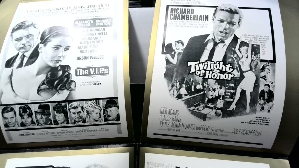 Vtg 1960s MGM Movie Promotional Lot: Vtg 1960s MGM Movie Promotional Materials, Incl The V.I.P.s, Twilight Of Honor, Joy House, What A Way To Go, Claudia Souvenir Book, B&W Illus, Promotional Pamphlets.